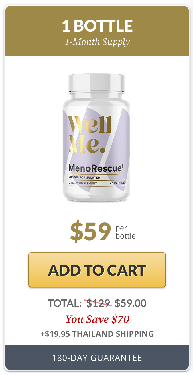 WellMe MenoRescue - 1 Bottle